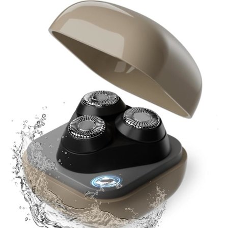 Elektrisk roterende barbermaskin med 3D flytende blader, vanntett våt/tørr USB oppladbar epilator, bærbar hårfjerner for ansikt, kropp og