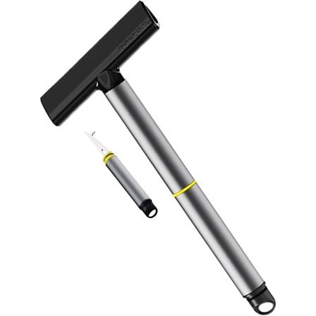 ING Lumilapio, Monitoiminen auton sulatussarja, Sisäänrakennettu renkaanpuhdistin, Alumiinikoukulla, Kaksipuolinen harjaspää, Harmaa