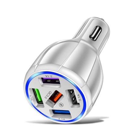 Bil Usb Laddaruttag Snabbladdning Vit