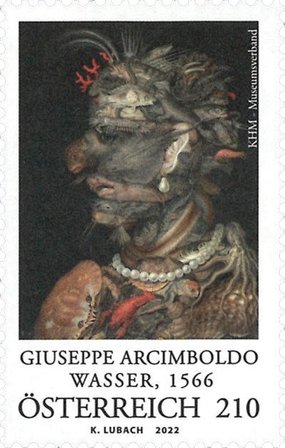 Østrig 2022 - G.Arcimboldo - Postfrisk frimærke