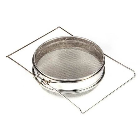 HURRISE honungssil av rostfritt stål Stor dubbel honungssil / biodlingsutrustning av rostfritt stål filtersil