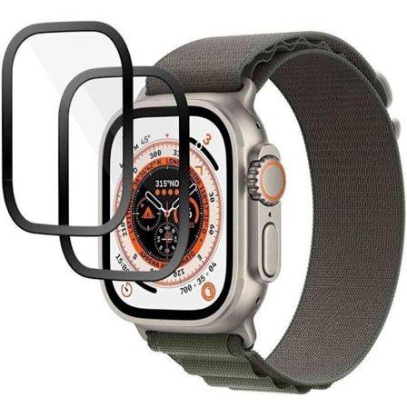 Skärmskydd - BOOLING - för Apple Watch Ultra / Ultra 2 - 2-pack - Repellerande - Stötsäker - 9H