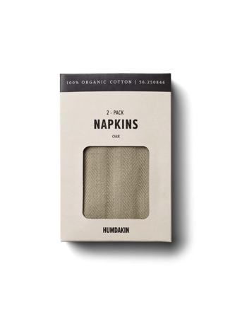 Napkin - 2 Pack Home Textiles Kitchen Textiles Napkins Cloth Napkins Khakinvihreät Humdakin