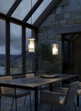 Linton taklampe - galvanisert