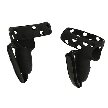 Silikon VR-kontrollskydd för Quest 2, halkfritt, fallsäkert skyddsgrepp med handledsrem