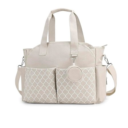 Skötväska med Skötstation, Multifunktionell Bebisväska med Justerbar Axelrem