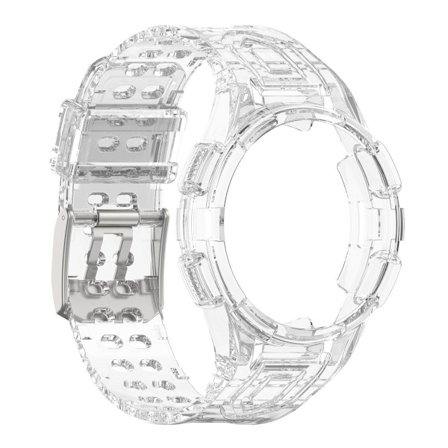 Beskyttende armbåndsurrem til Samsung Galaxy Watch 4/5/6 Classic Transparent hvid Ur4/5/6 40MM