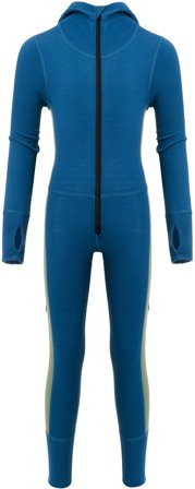 Aclima WarmWool Overall Kids lasten villahaalari, Corsair/Dill - Kerrastohaalarit
