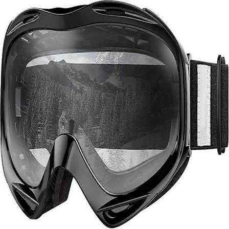 OTG Skibriller - Anti-dug Skibriller, Anti-støv Vindtætte UV400 Beskyttelses Snowboardbriller til Mænd & Kvinder, Drenge & Piger