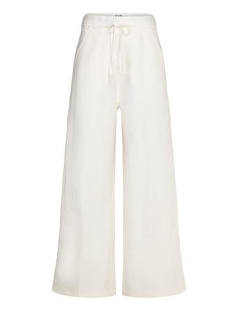Terri - Solid Linen Bottoms Trousers Wide Leg White Day Birger Et Mikkelsen
