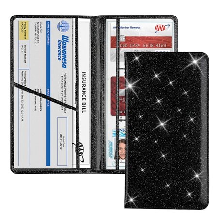 Glitter Bling Checkbook Cover Wallets för flickor kvinnor