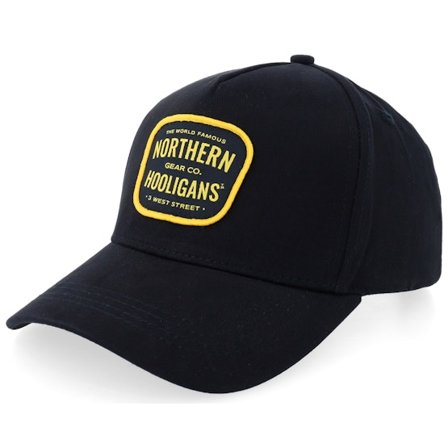 Northern Hooligans - Noir adjustable Casquette - World Famous Cap Black A-frame Adjustable @ Hatstore