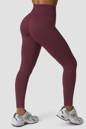 Define Seamless V-Shape Tights Maroon Red