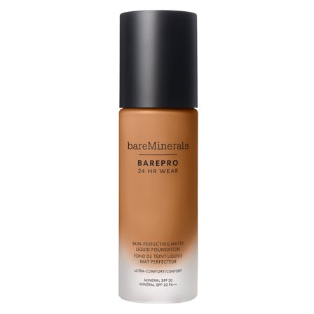 bareMinerals BAREPRO 24 HR WEAR Skin-Perfecting Matte Liquid Foundation Medium Deep 46 Neutral 30ml - Fondotinta liquido