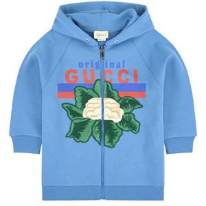 Kids - Gucci Embroidered hoodie 4 years - Jumpers and knitwear - 4 years - Blue