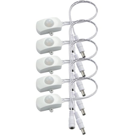 DC 6V 12V 24V 5A PIR-liiketunnistin kytkin Mini PIR infrapuna IR-anturi ilmaisin kytkinmoduuli LED-nauhalle (valkoinen)