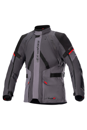 Motorradjacke Alpinestars Monteira Drystar XF Dunkelgrau/Tar Grey/Hellrot M