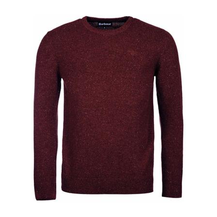 Barbour, Round-neck Knitwear Rood, Heren, Maat:XL,Polyamide