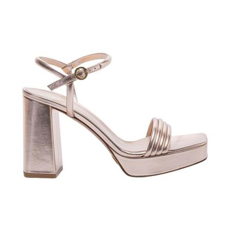Gianvito Rossi Charles IX - Heel Sandalen with Nappa leather flanges , Bruin , Dames , Maat: 37 EU