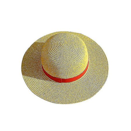 Luffy Halmhat One Piece Cosplay Kasket Anime Sol Strandhatte