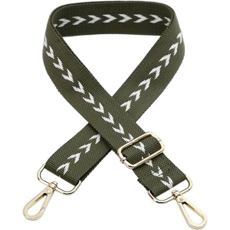 Justerbar 75-145 cm handhållen axelrem (grön) snodd väska handtag crossbody väska rem ersättningsrem enfärgad DIY-tillbehör axelväska