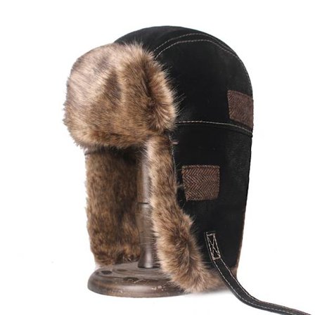 Falsk pels vinterhat vinter jagt hat vindtæt pilot hat hat mig