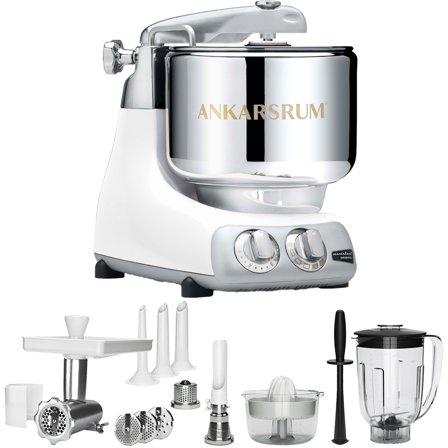 Ankarsrum AKM 6230 Köksmaskin + Deluxepaket, White | Köksmaskiner > Köksassistenter | Bagaren och Kocken