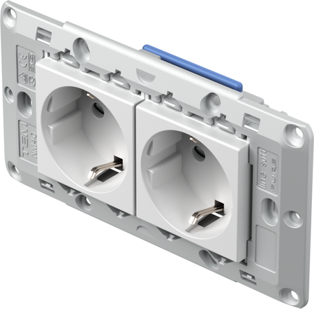 TEM Serie Modul Sets SOCKETS SET 2x Schutzkontakt 2P+E 16A