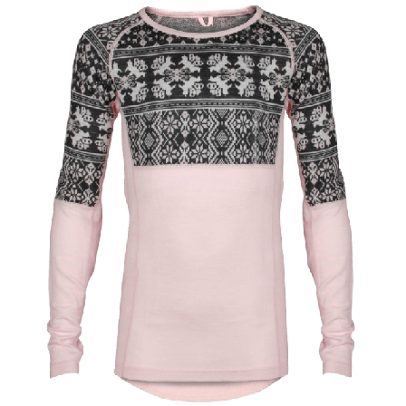 Bagheera Merino Dalecarlian Top Jr T-shirts & toppar Dam Rosa 158/164