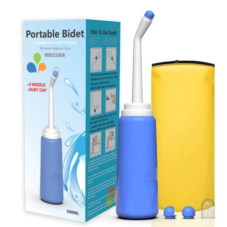500 ml bærbar bidet, håndholdt personlig bidet tom flaske, gratis vaskemiddel, egnet til udendørs brug, camping, rejser, chauffør, personlig hygiejne