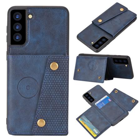 Dubbelt Spänne Pu + Case -fodral För Samsung Galaxy S22+ 5g