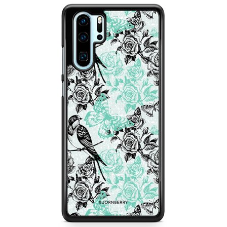 Bjornberry Hårdskal Huawei P30 Pro - Fåglar & Rosor