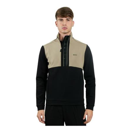 Hugo Boss, Zip-throughs Czarny, Mężczyzna, Rozmiar: S