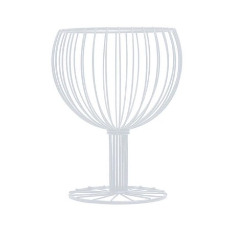 Let og luksuriøs frugtfad i smedejern med høj fod, hjemmelavet fad, displayfad, frugtkurv,a