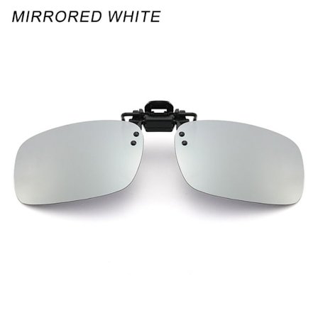 Clip-on solbriller Polariseret MIRRORED WHITE MIRRORED WHITE