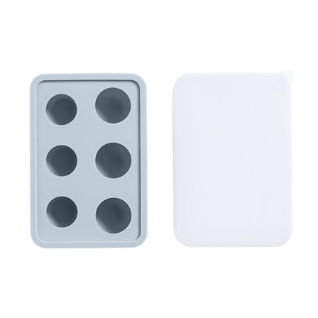 Rundt isfremstillingsværktøj, der nemt frigiver isforme, fleksibelt silikone isfremstillingsværktøj, isformbakke