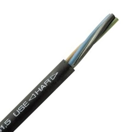 Faber Gummikabel 5G1,5mm2 450/750V H07RN-F metervare 1-500m