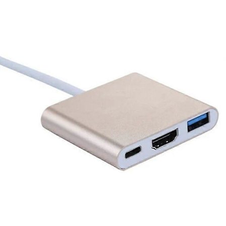 Type C HUB Adapter 1080P 4K HDMI-kompatibel Adapter För Switch USBC Converter 3in1 Multiportar Type C till HDMI-kompatibel Adapter