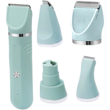 1 st. Grön Hundtrimmer 4-i-1 Sladdlös Husdjursgroomingset