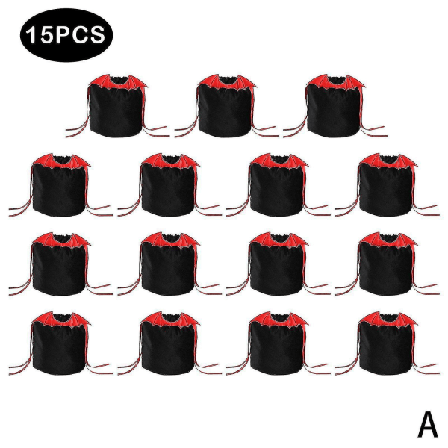 Halloween Julgodispåse Fest Godis Presentpappersväska Sammetspåse röd