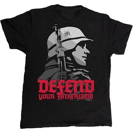 Herr Wehrmacht 'Försvara Ditt Fädernesland' T-shirt Unisex Storlekar S-3XL Herr T-shirt T2388