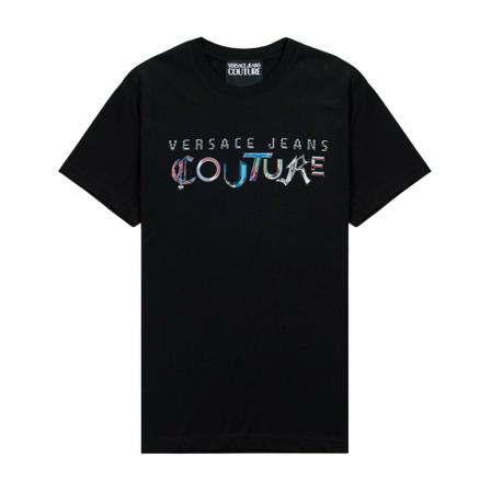 Versace Jeans Couture, T-shirt Zwart, Heren, Maat:S