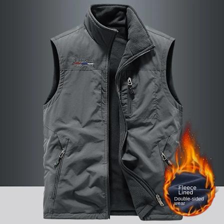Udendørs Veste Mænd Casual Opvarmet Vest Mand Plus Størrelse Kropsvarmer Vandretøj Luksus Termisk Mode Mænds Opvarmning Vinterjakke Gray M