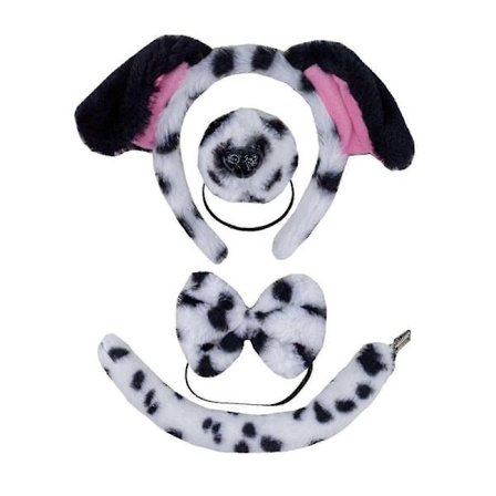 Hundekostumesæt til Cosplay - Plys Ører Hale Butterfly, Halloween Julefest Tilbehør til Voksne Børn D