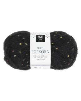 Garn Multi Popkorn 50g Sort - Dale Garn