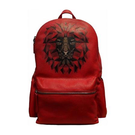 Orciani Printed Rugzak , Rood , unisex , Maat: ONE Size Rugzakken