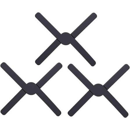 Foldbar Silikone Grydeunderlag Silikone Grydeunderlag Grydeholder Varmebestandig Skridsikker Holdbar til Køkken Gryde Tallerkener Tallerkener (Grå, 