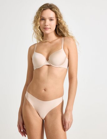 Lindex Brief Inv Thong Reg High Cu - Black - XXL