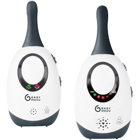 Babyphone - BABYMOOV - Räckvidd 300m - Ljud Simply Care med VOX-funktion - Dubbelalarm och 2 adaptrar