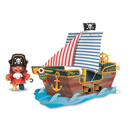 Clementoni Play Creative Piratkapten Byggmodell Multifärg